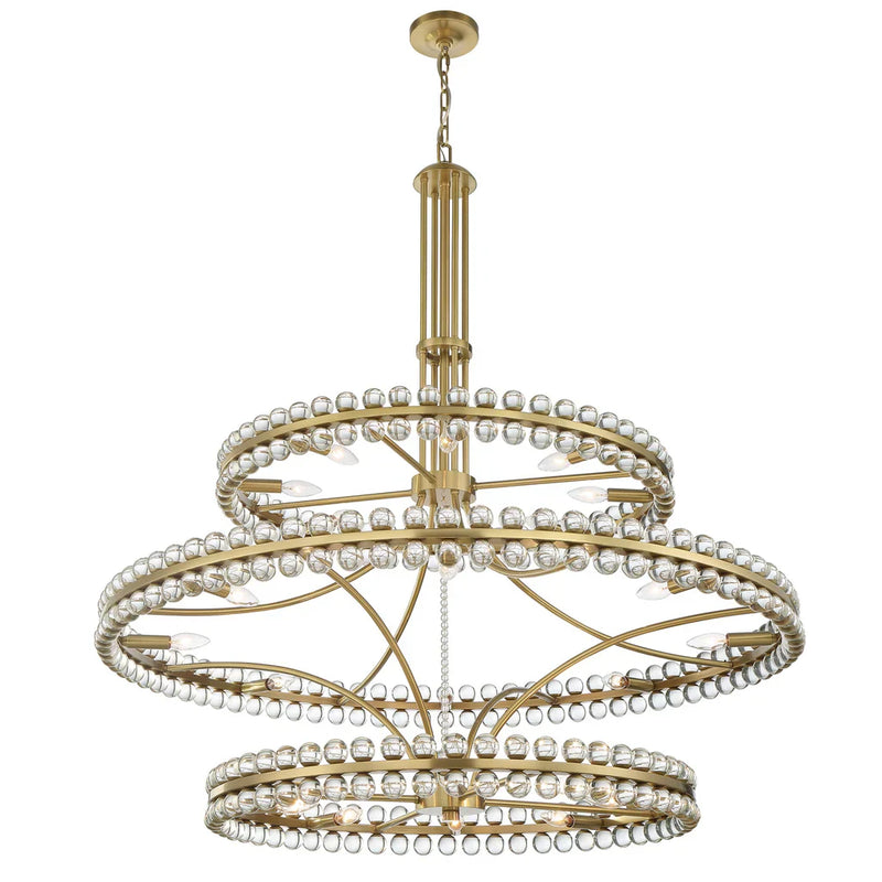 Clover 24 Light Chandelier Ceiling Light 48"