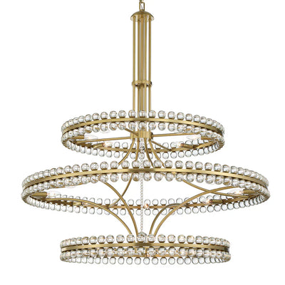 Clover 24 Light Chandelier Ceiling Light 48"