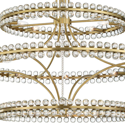 Clover 24 Light Chandelier Ceiling Light 48"