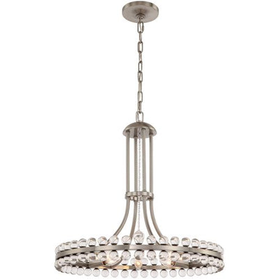 Clover 8 Light Chandelier Ceiling Light 22.5"