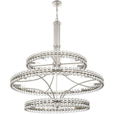 Clover 24 Light Chandelier Ceiling Light 48"