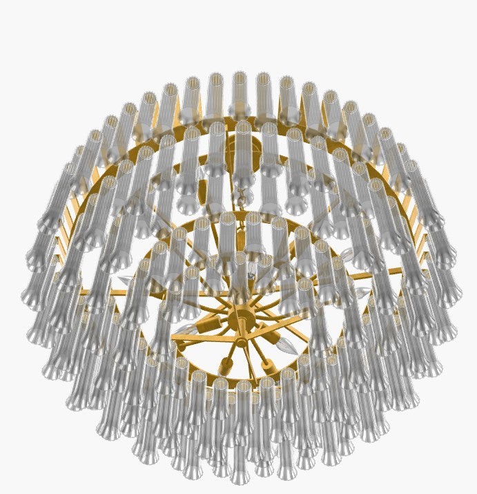 Coreli Large Round Chandelier 40"D