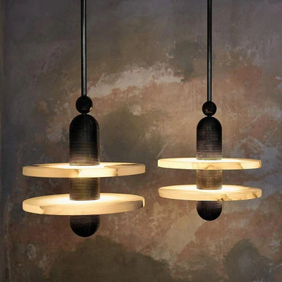 Alabaster Csilla  UFO Pendant Light