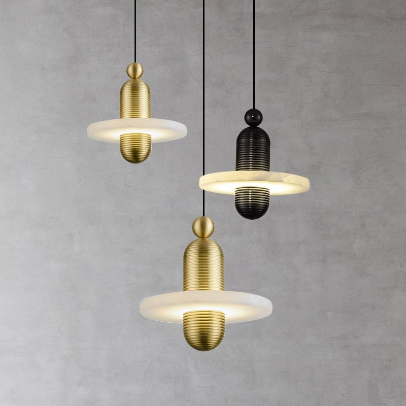 Alabaster Csilla  UFO Pendant Light