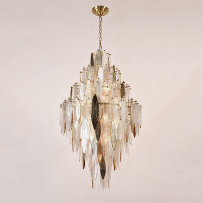 Ailin Empire Tiered Oval Glass Chandelier