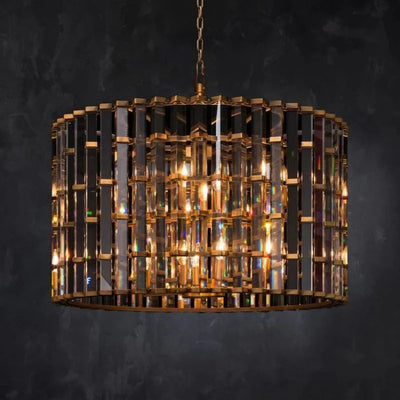 Dora Glass Round Pendant Chandelier