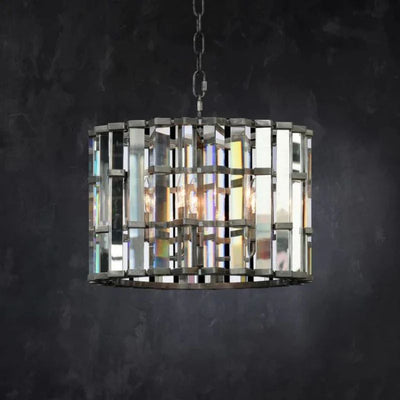 Dora Glass Round Pendant Chandelier