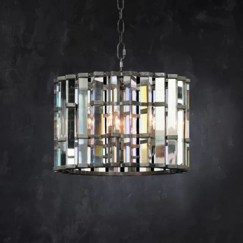 Dora Glass Round Pendant Chandelier