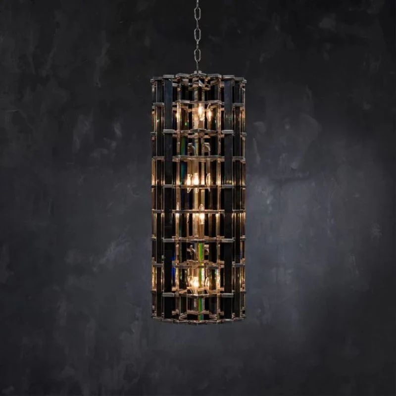 Dora Glass Round Pendant Chandelier