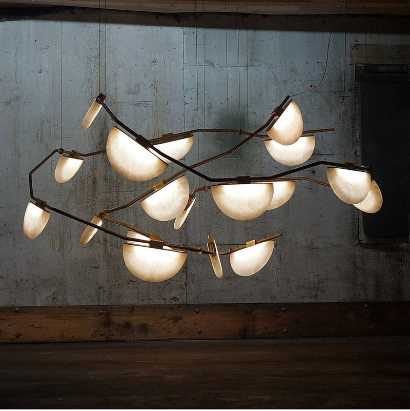 Alabaster Modern Artistic Ceiling Chandelier