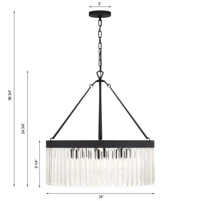 Emory 8 Lights Round Chandelier