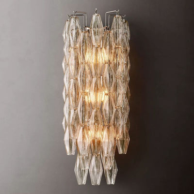 Evelyn Crystal Wall Sconce 19“H, 30“H