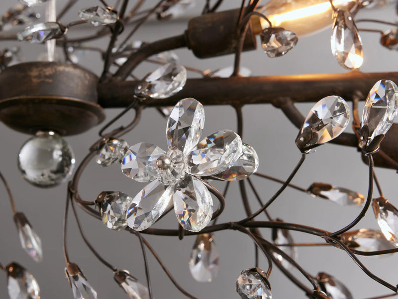 Fiore Crystal Linear Chandelier
