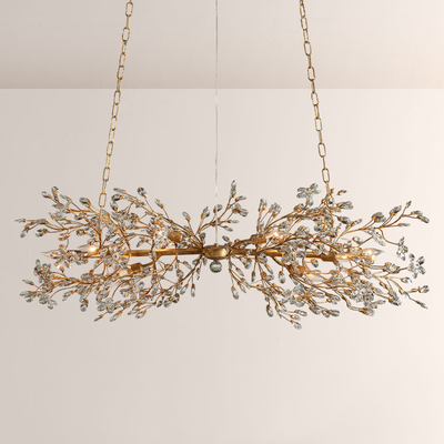 Fiore Crystal Linear Chandelier