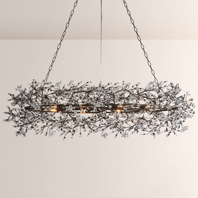 Fiore Crystal Oval Chandelier