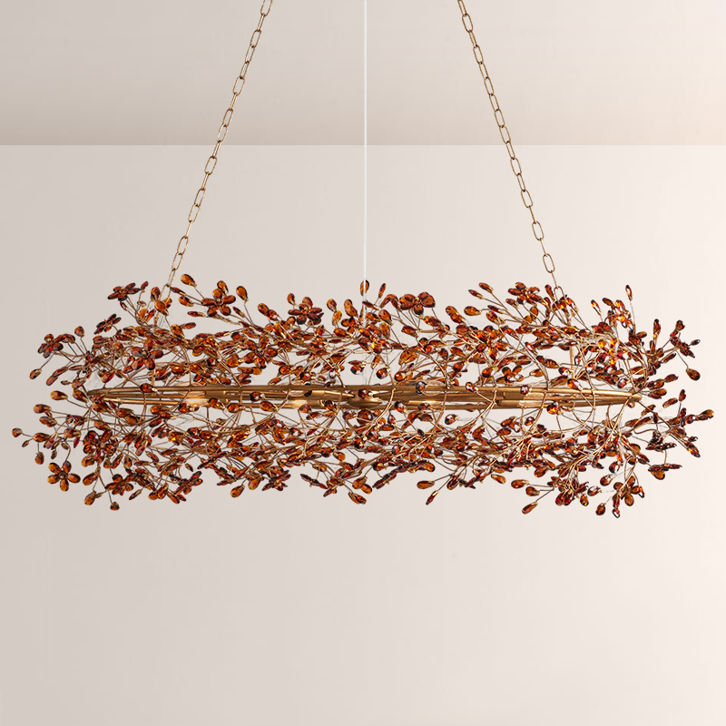Fiore Crystal Oval Chandelier