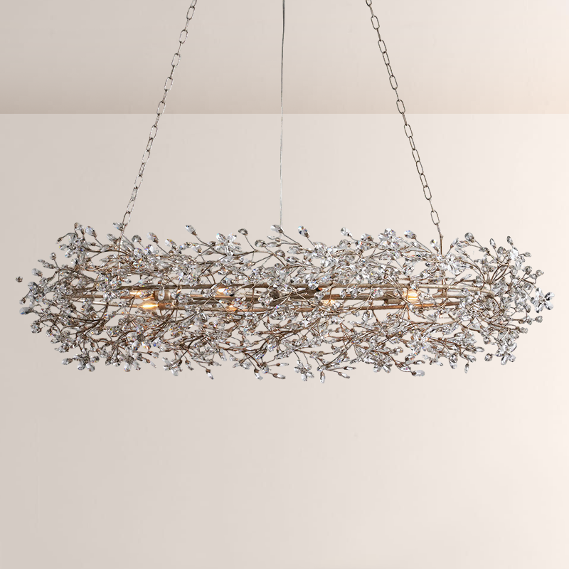 Fiore Crystal Oval Chandelier