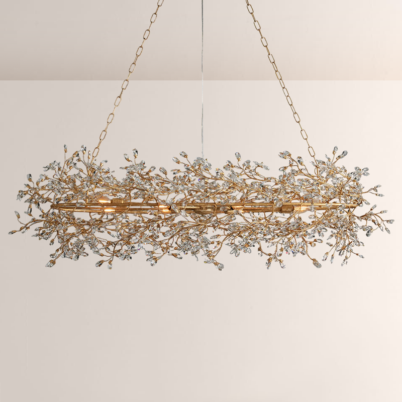 Fiore Crystal Oval Chandelier