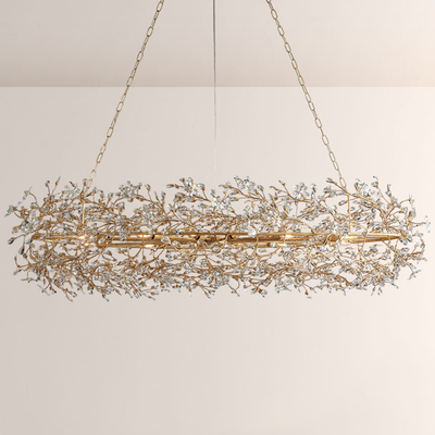 Fiore Crystal Oval Chandelier