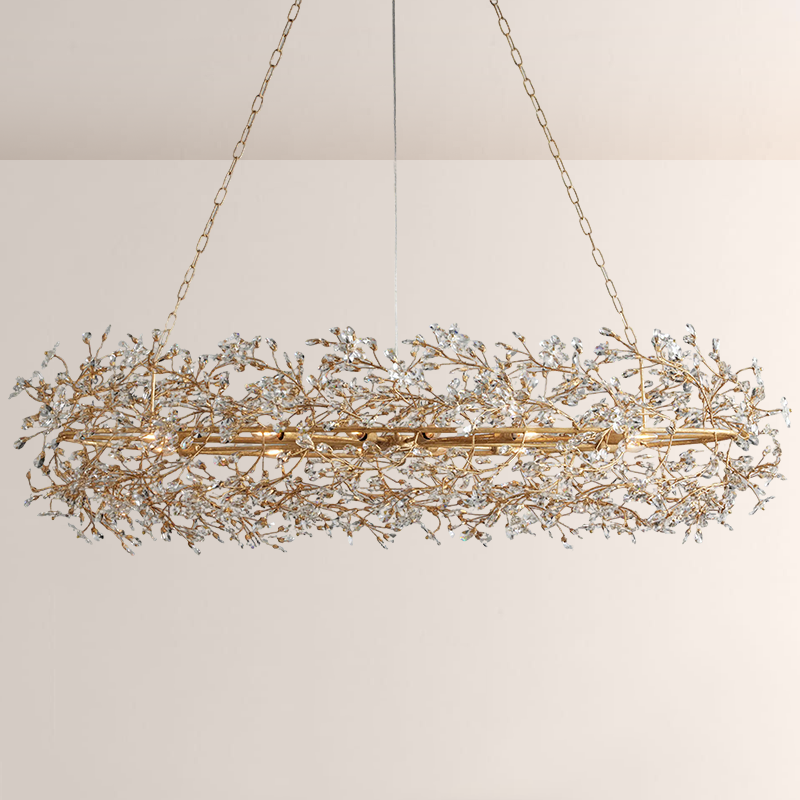 Fiore Crystal Oval Chandelier