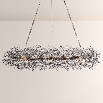 Fiore Crystal Oval Chandelier