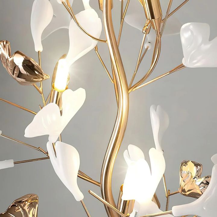 Gingko Ceramic Leaf Floor Lamp