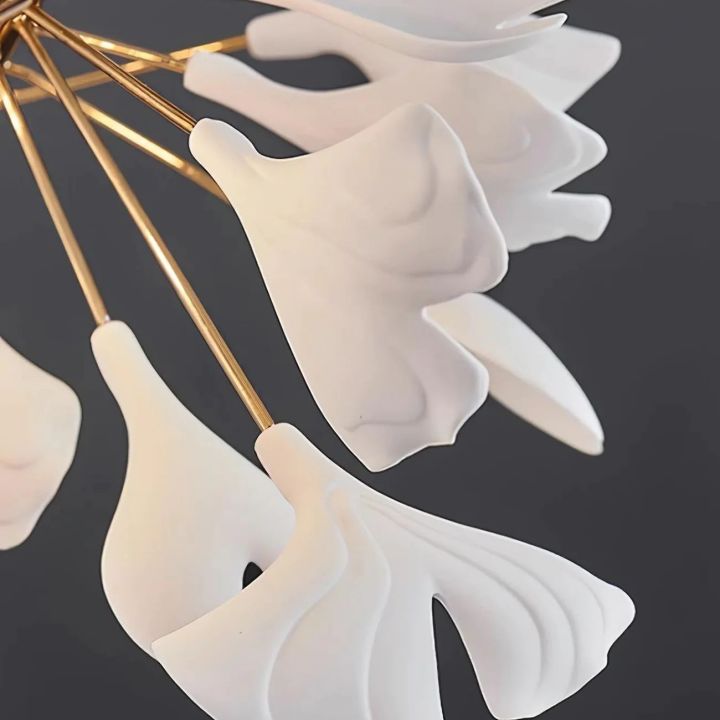 Gingko Ceramic Luxury Chandelier Style A