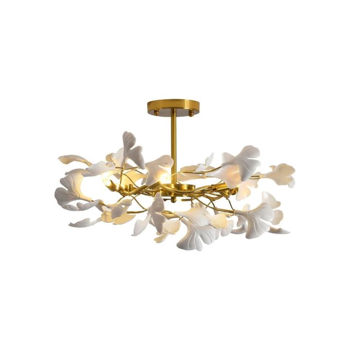 Gingko Ceramic Luxury Chandelier Style B