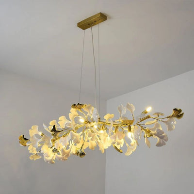 Gingko  Ceramic Luxury Chandelier Style C