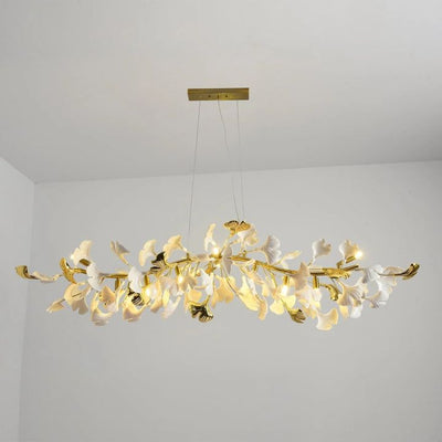 Gingko  Ceramic Luxury Chandelier Style C