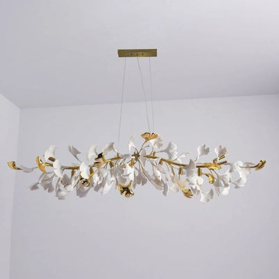 Gingko  Ceramic Luxury Chandelier Style C