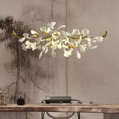 Gingko  Ceramic Luxury Chandelier Style C