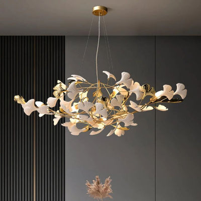 Gingko Ceramic Luxury Chandelier Style D