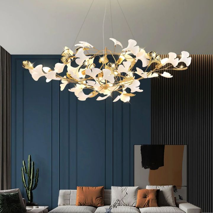 Gingko Ceramic Luxury Chandelier Style D