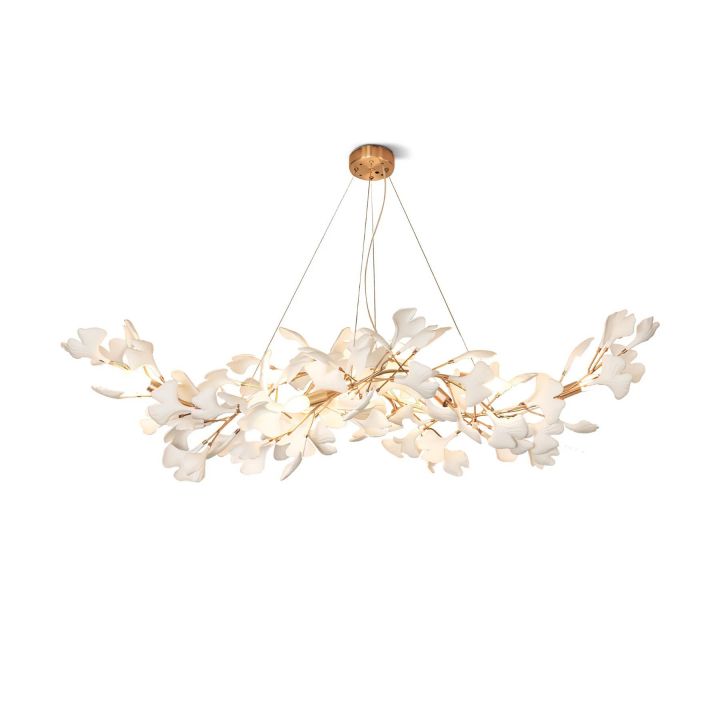 Gingko  Ceramic Luxury Chandelier Style F