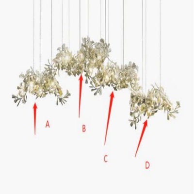 Gingko Ceramic  Luxury Chandelier Style H