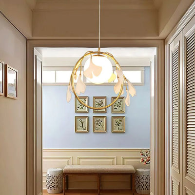 Gingko Ceramic Pendant Lamp