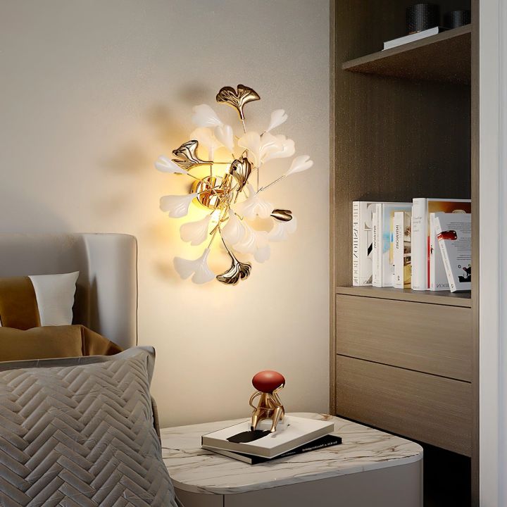 Gingko Ceramic Wall Sconce Lamp