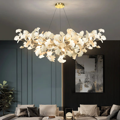 Gingko Ceramic Chandelier B