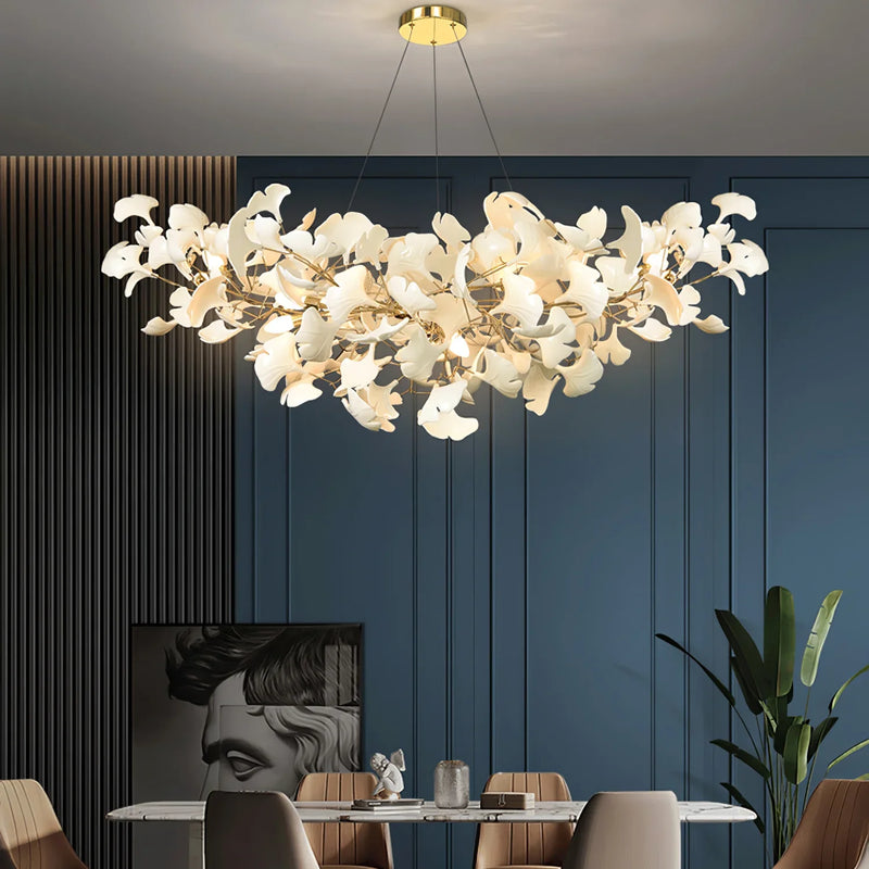 Gingko Ceramic Chandelier B