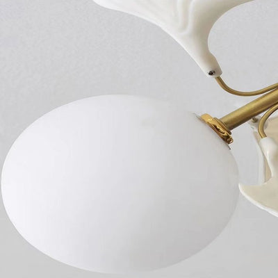 Ginkgo Ceramic Glass Ceiling Lamp