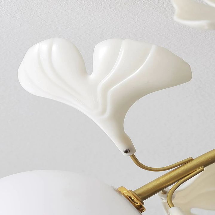 Ginkgo Ceramic Glass Ceiling Lamp