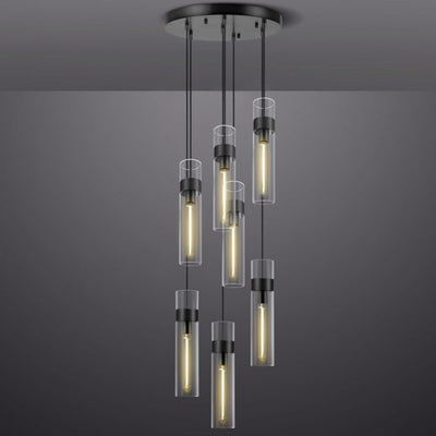 Glass Tube Pendant Chandelier