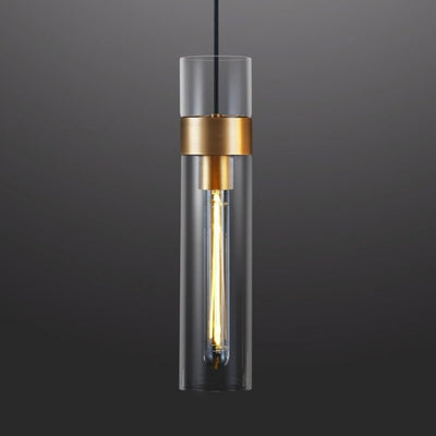 Glass Tube Pendant Light