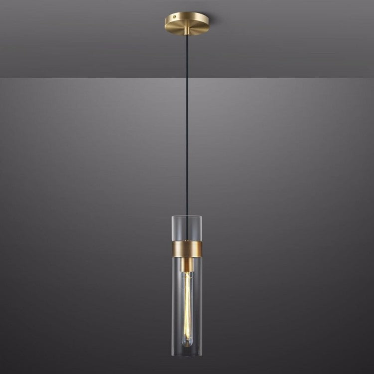 Glass Tube Pendant Light