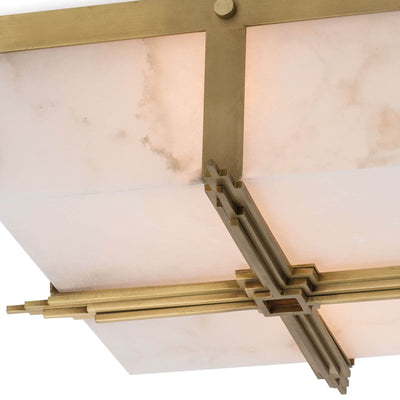 Alabaster Gotham Flush Mount Ceiling Light