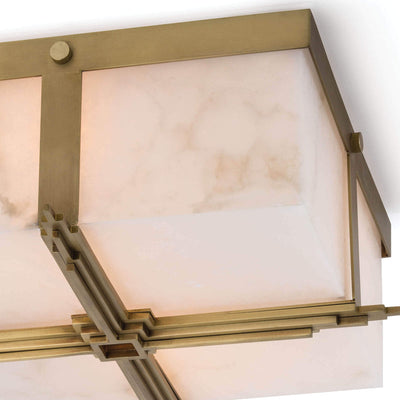 Alabaster Gotham Flush Mount Ceiling Light