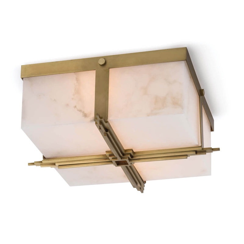 Alabaster Gotham Flush Mount Ceiling Light