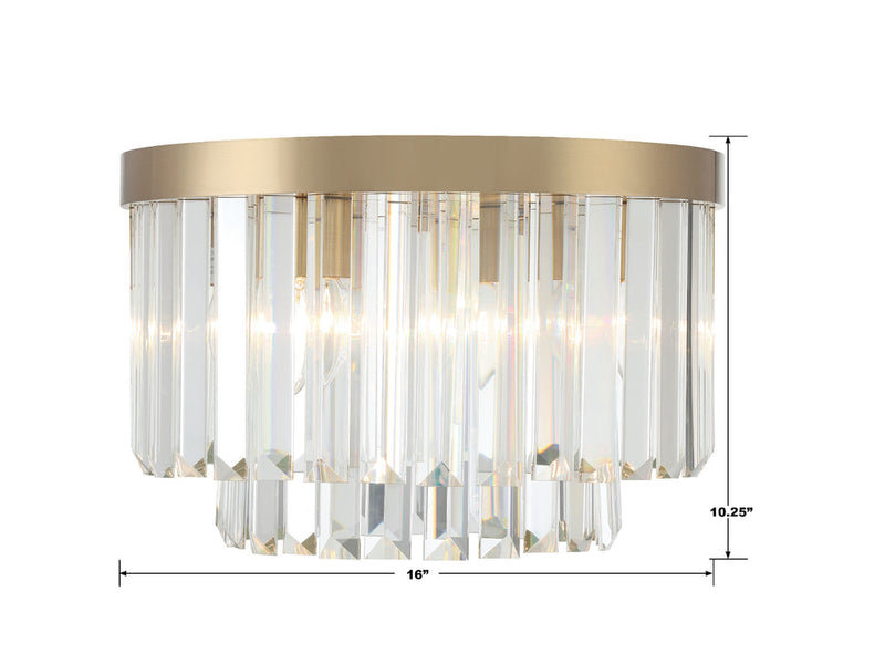 Hayes 4 Light 16" Flush Ceiling Light - thebelacan