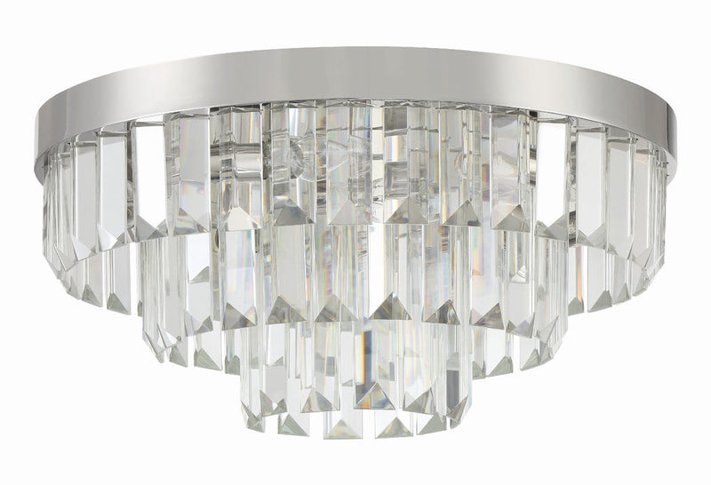 Hayes 8 Light 18" Flush Ceiling Light - thebelacan